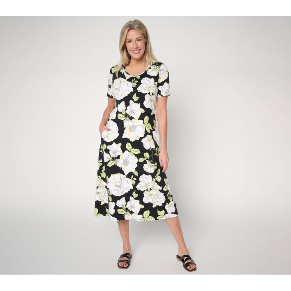 Denim & Co. Women's Petite Dress PXL Make Your Selection: Beach Black